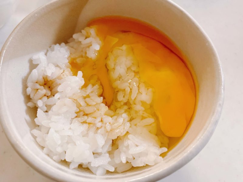 らでいっしゅぼーやの卵で卵かけご飯